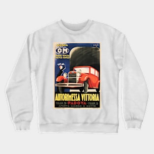 Autorimessa Vittoria Italy Padova Vintage Car Crewneck Sweatshirt